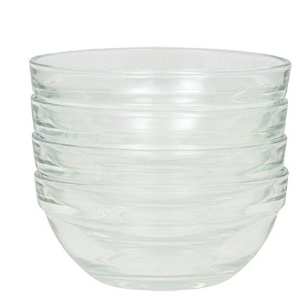 TFD Prep Bowl Ingredient Dishes. Includes set of (4) 3.5 inch glass Ingredient bowls.