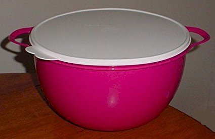 Tupperware Thatsa Mega Bowl, 42 Cups, Fuchsia Pink