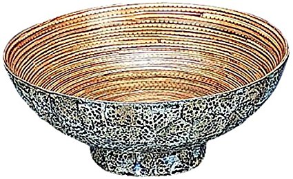 Organize It All Egg Shell Bamboo Round Bowl, Large
