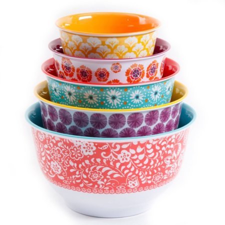 The Pioneer Woman Traveling Vines Nesting Mixing Bowl Set, 10-Piece
