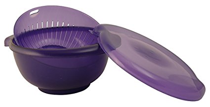 Hutzler 3-In-1 Berry Bowl, Translucent Violet
