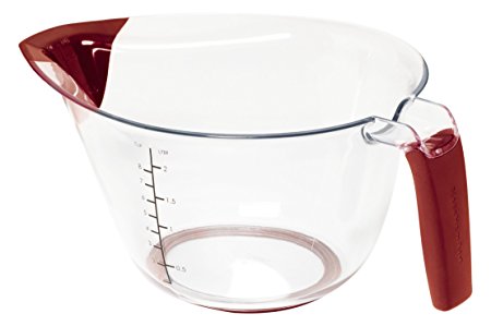 KitchenAid Gourmet Mix and Measure Batter Bowl, 8-Cup, Red