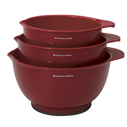 KitchenAid Mixing Bowls (Red, Set of 3)