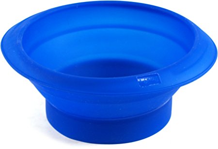 Lekue Blue Silicone Collapsible Mixing Bowl