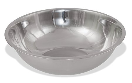 Crestware 20-Quart Stainless Steel Mixing Bowl