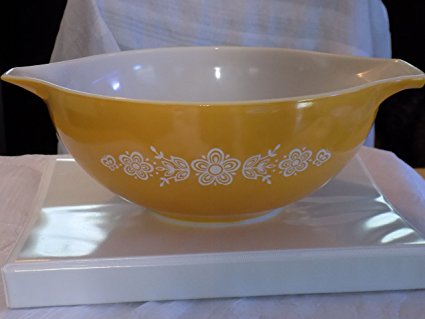 Vintage Pyrex Butterfly Gold 4 Qt Cinderella Mixing Bowl 404