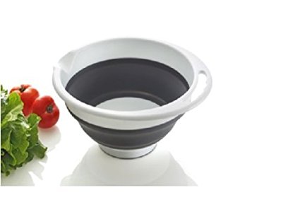 Alex Mccord silicone collapsible salad mixing bowl - 3qt.