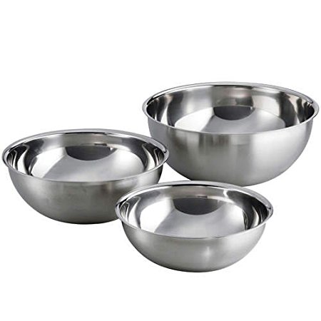 3 Pc. Mixing Bowl Set - Stainless Steel