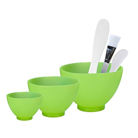 Appearus Pro. Silicone Facial Mask Mixing Bowl Set (Light Green)