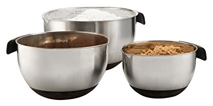 Sagler Set of 3 Stainless steel Mixing Bowls