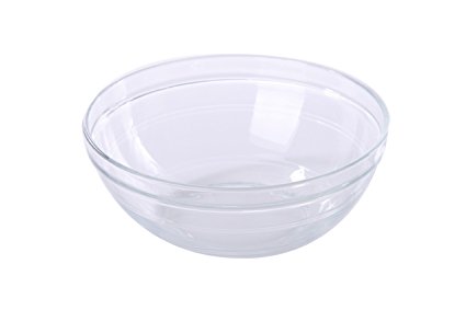 Duralex Lys Stackable Clear Bowl, Size: 1 ½ Quart