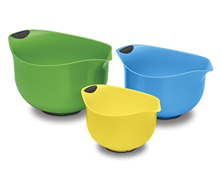 Cuisinart CTG-00-3MBM Set of 3 BPA-free Mixing Bowls, Multicolored