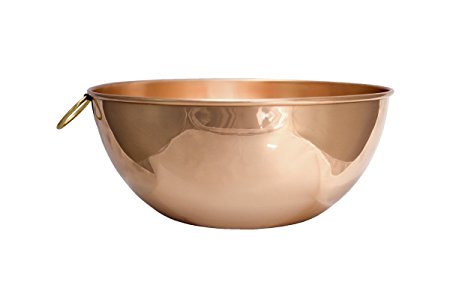 Premium Chef Quality Copper Mixing Bowl - 10.5