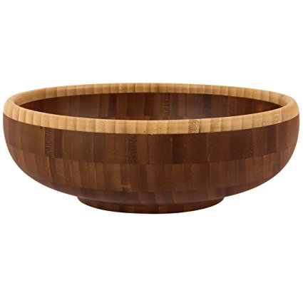 Totally Bamboo Classic Large Bamboo Serving Bowl, 12
